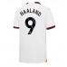 Maillot de foot Manchester City Erling Haaland #9 Extérieur vêtements 2023-24 Manches Courtes